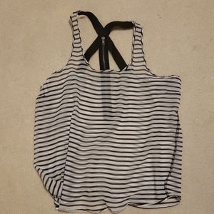 Striped See Through Tank